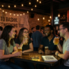 big ass social happy hour networking event in austin - AI generated art that is quite hilarious